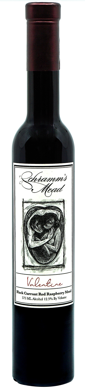 Valentine - Black Currant Red Raspberry Mead - 375 ML Alcohol 12.5% By Volume